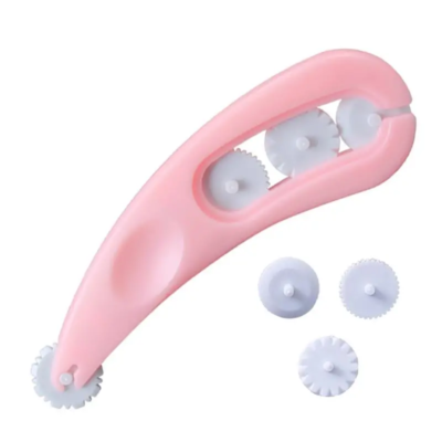 Fondant cutter embosser fondant embossing cutter. Pink color