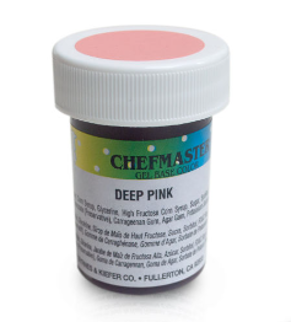 Gel colors 1 oz. Deep Pink Dark Chefmaster