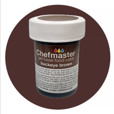 Gel colors 1 oz. Buckeye Brown Chefmaster