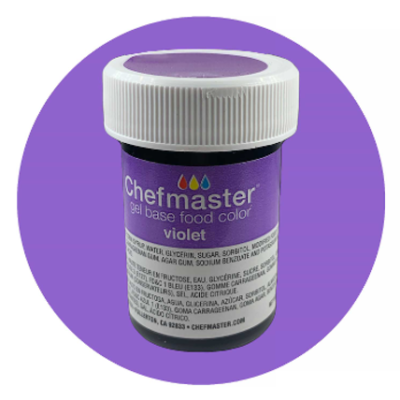 Gel colors 1 oz. Violet Chefmaster