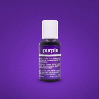 Liqua - gel colors 0.7 oz. Purple. Chefmaster.