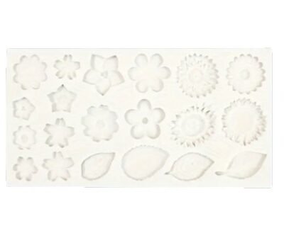 Flower and Leaf Silicone mold. Grey