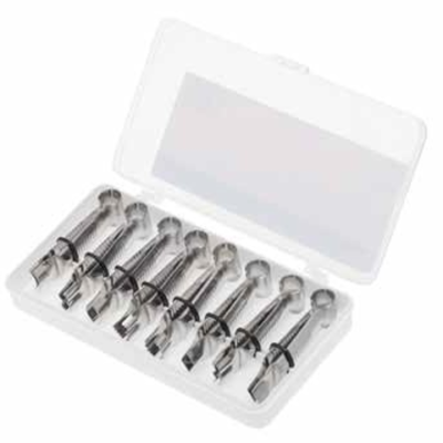 Crimper tool set x 8 piece. Pinching / curler. 8 piece steel set. Ateco