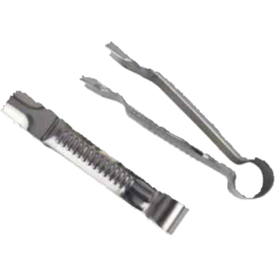 Crimper tool set x 2 piece. Pinching / curler. 2 piece steel set. Ateco