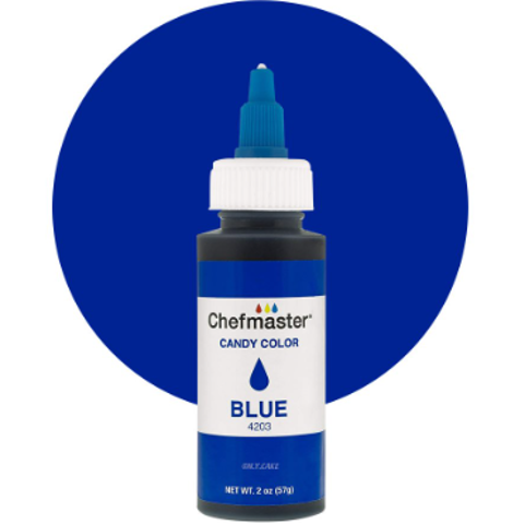 Liquid oil candy colors 2 oz. Blue Chefmaster CH4203 - DM Bakery Supplies