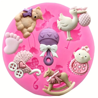 Cartoon Pink Baby Mold