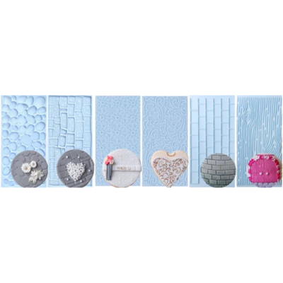 Lace mat mold - 6 models blue pack, 1pc.