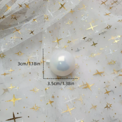 White Bubbles 3cm. No Edible Deco Spheres 10 u.