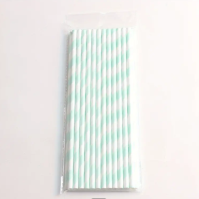 Sticks: stripped cane 25 u. Cyan AquaMarine