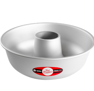 Anodized Aluminum, Ring Mold Pan, 12" Diameter Top x 4" Deep. Fat Daddios