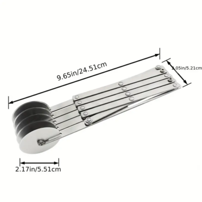 Extendable multi cutter 1pc 5 wheel dough cutter extendable