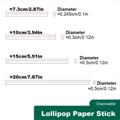 Sticks: cake pops x 100 u. 15 cm. / 5.91"