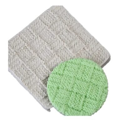 Silicon mold crossing 3 thick lines crossing texture, 1pc.