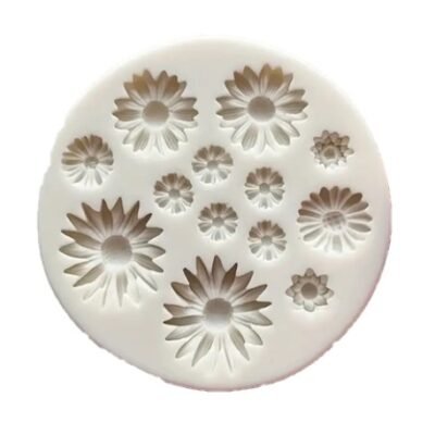 Silicone mold for flowers bouquet white