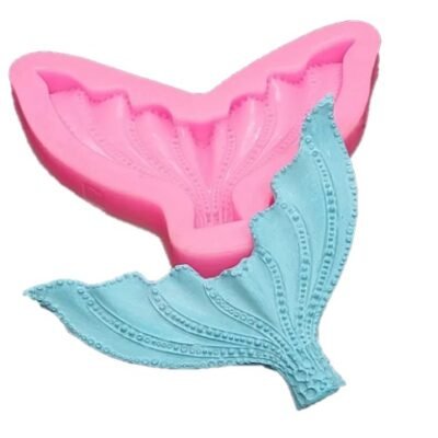 SILICONE MOLD Mermaid tail fondant mold. Pink