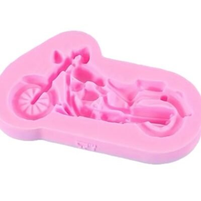 Silicone Mold Motorcycle 3D Pink.