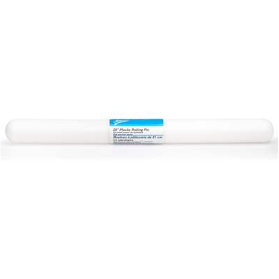 Plastic rolling pin 20 (19.5)" b. 18.75" d. 1.75". Ateco