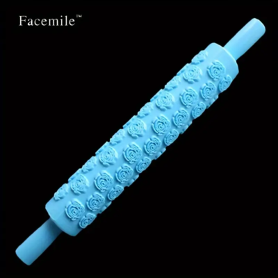 Textured Plastic Rollers. Rose