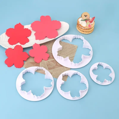 Plastic Cutters. PEONY PETALS. 4 pc.