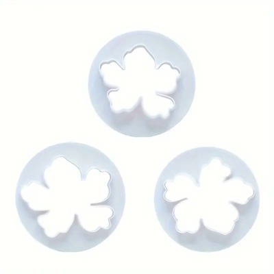 Plastic Cutters. FLOWERS. 3 PCS.