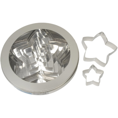 Star Cutter 8pc Set 1.5"-7.5". Ateco