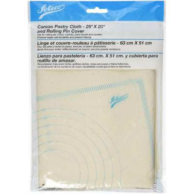 Canvas Pastry Cloth n' Rolling Pin Cover 25"x20" No. 691 Ateco