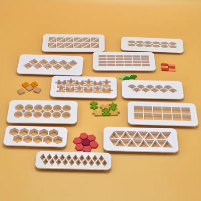 Press tool. Geometrics embossesd strip press cutter