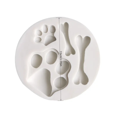 Dog Bone and Pawn silicone Mold