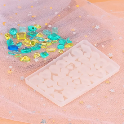 Crystal Epoxy Silicone Mold white