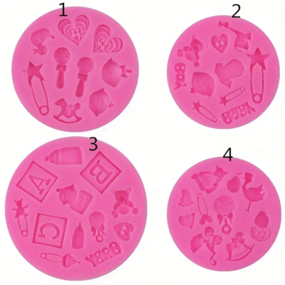 Baby things, Baby Shower. Pink Silicone Mold