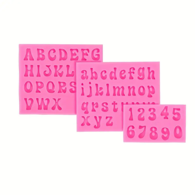 Alphanumeric 3D Silicone Mold.