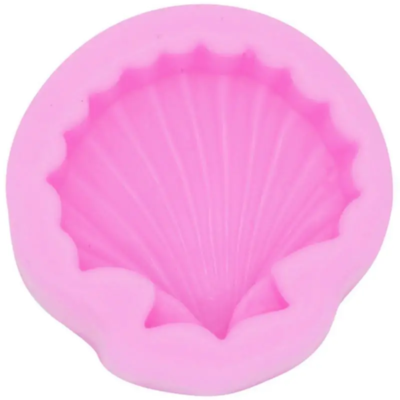 Shell shape chocolate mold. Pink