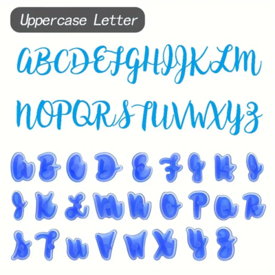Stamp Uppercase Alphanumeric set