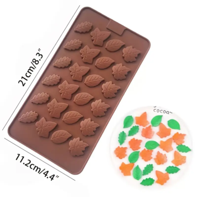 Silicone chocolate mold: 24 sheets. 1pc.
