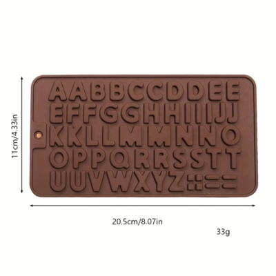 Truffle Silicone Mold: Capital Letter, 1pc