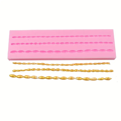 Silicone mold with long pearl chain