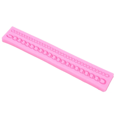 Chain shape Lace. Fondant Silicone Mold, 1pc