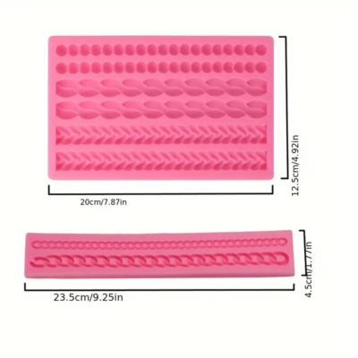 Pearl or rope lace molds