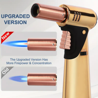 Golden fire flame torch gun