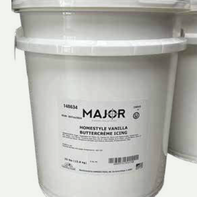Buttercream Vanilla Icing Homestyle Major x 35 lb. Bucket