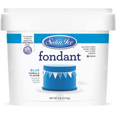 Fondant. Satin ice 5 lb. Blue