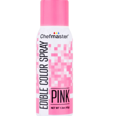 Edible color spray 1.5 oz. Can Pink Chefmaster