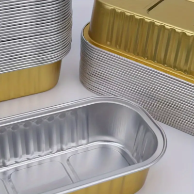 Disposable gold aluminum tupperware 6.8 oz.