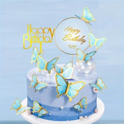 Butterfly Blue pack x 10
