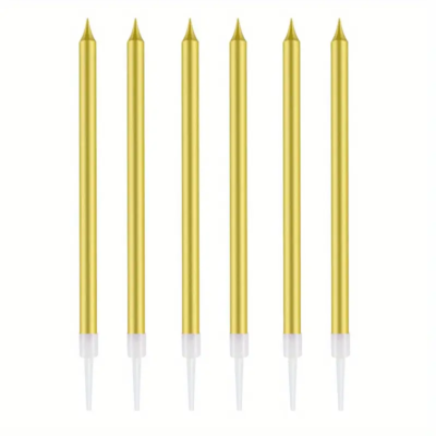 Candles gold pack x 6