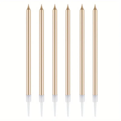 Candles champagne pack x 6