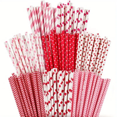 Sticks: Valentine's Day. Party red mix x 25u.