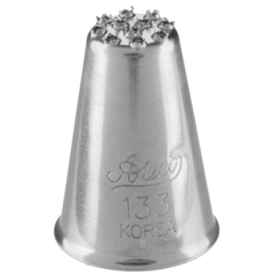 Small Grass Tube. #133 Fit a standard coupler. Stainless steel. Ateco