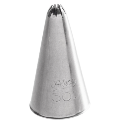 Star Tubes. Fit a standard coupler. Stainless steel. Ateco