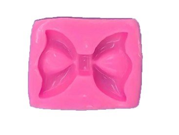 Bow Shape. Pink Silicone Mold. 1pc